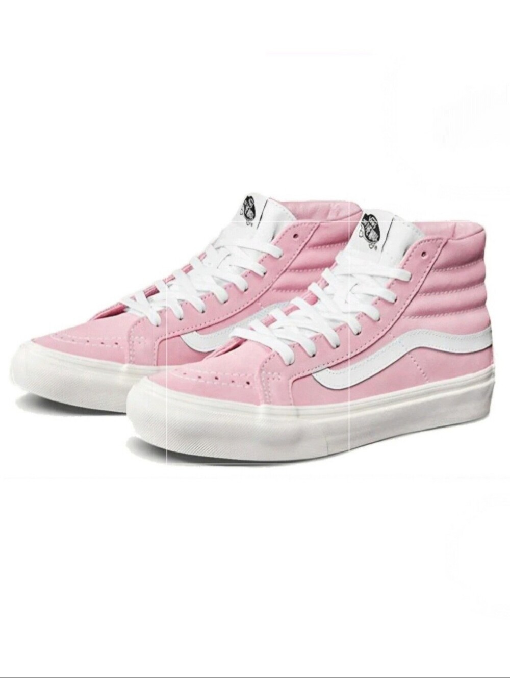 Vans Sk8 Hi Pink Suede Sneakers - Size 7.5